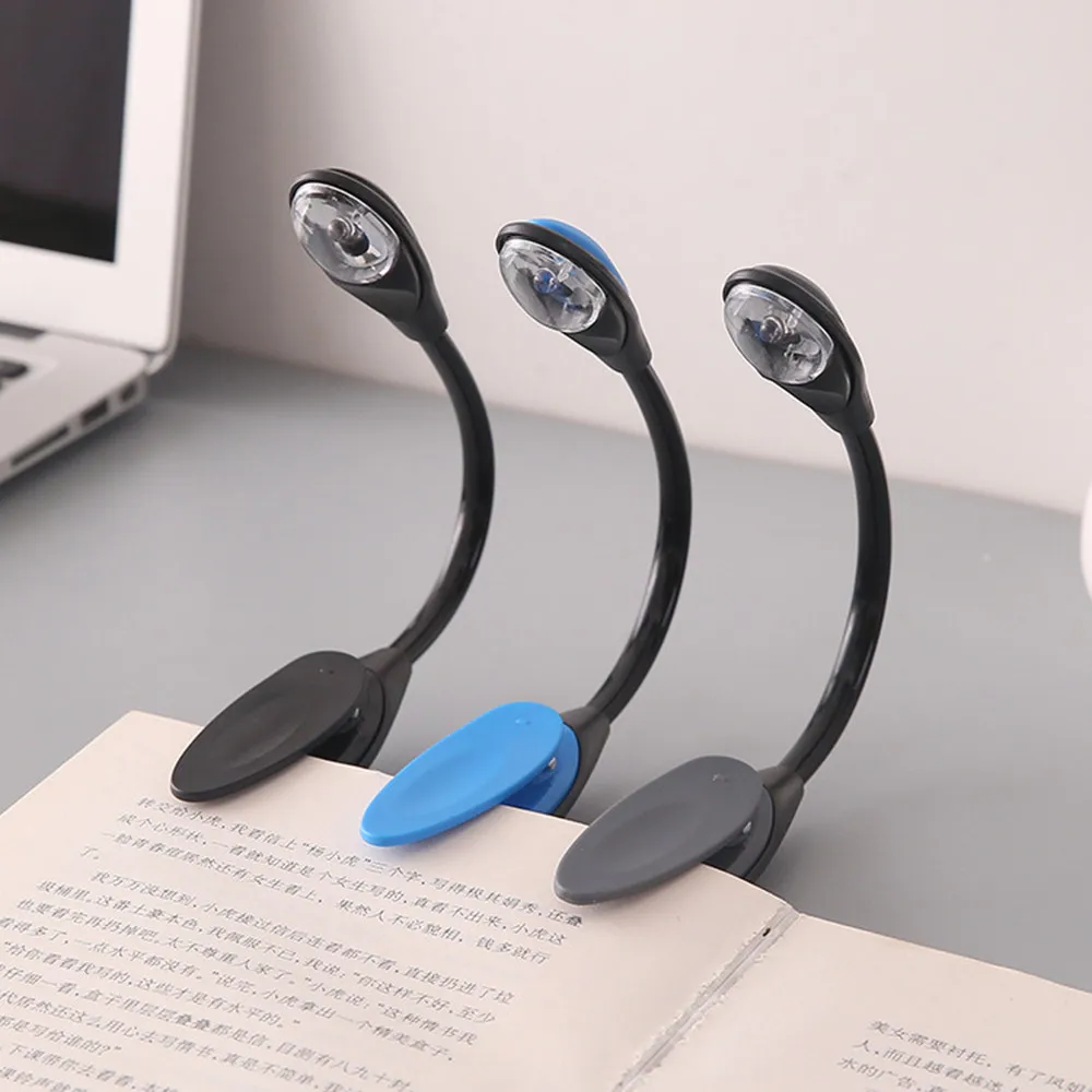 

Fine Convenient Portable Travel Book Reading Light Lamp Mini LED Clip Booklight Mini reading lamp creative LED night light New