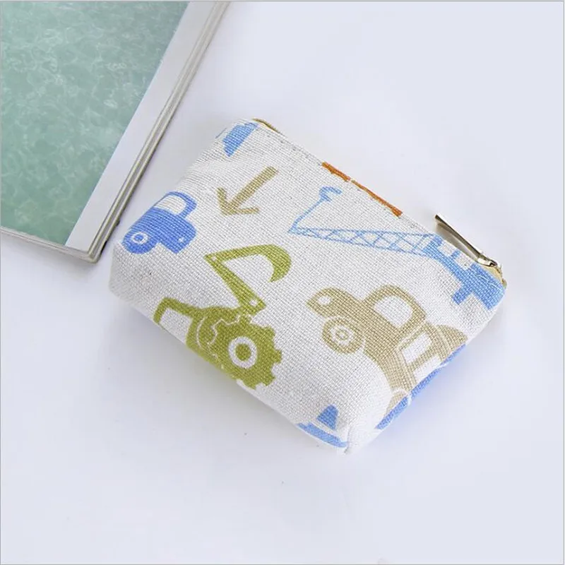Унисекс кошелек для монет детский Canva мультфильм ананас слон лев маленький кошелек для денег мини на молнии кредитный держатель для карт ключ сумка для денег
