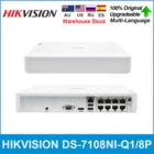Hikvision Original DS-7108NI-Q18 P 8-ch Mini 1U 8 POE NVR H.265 + до 6 МП, сетевой видеорегистратор с высоким разрешением
