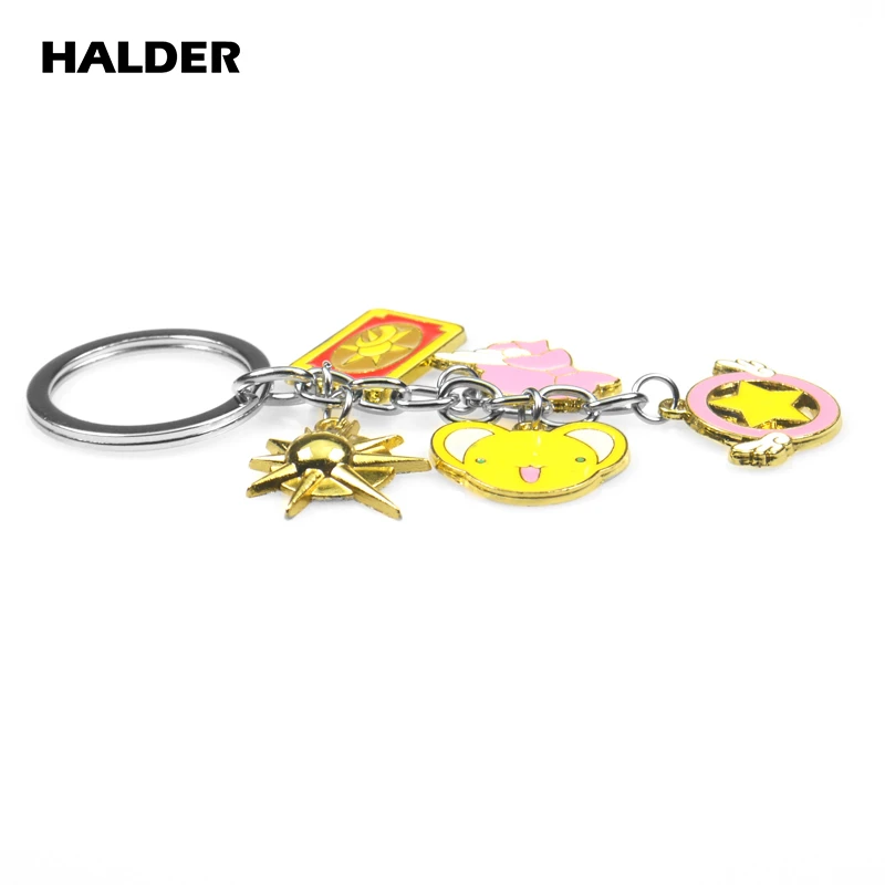Halder Card Captor Sakura Cardcaptor Sakura Tomoyo Kinomoto Daidouji цепочка для ключей из металлического сплава Daidouji Tomoyo аксессуары цепочки для ключей