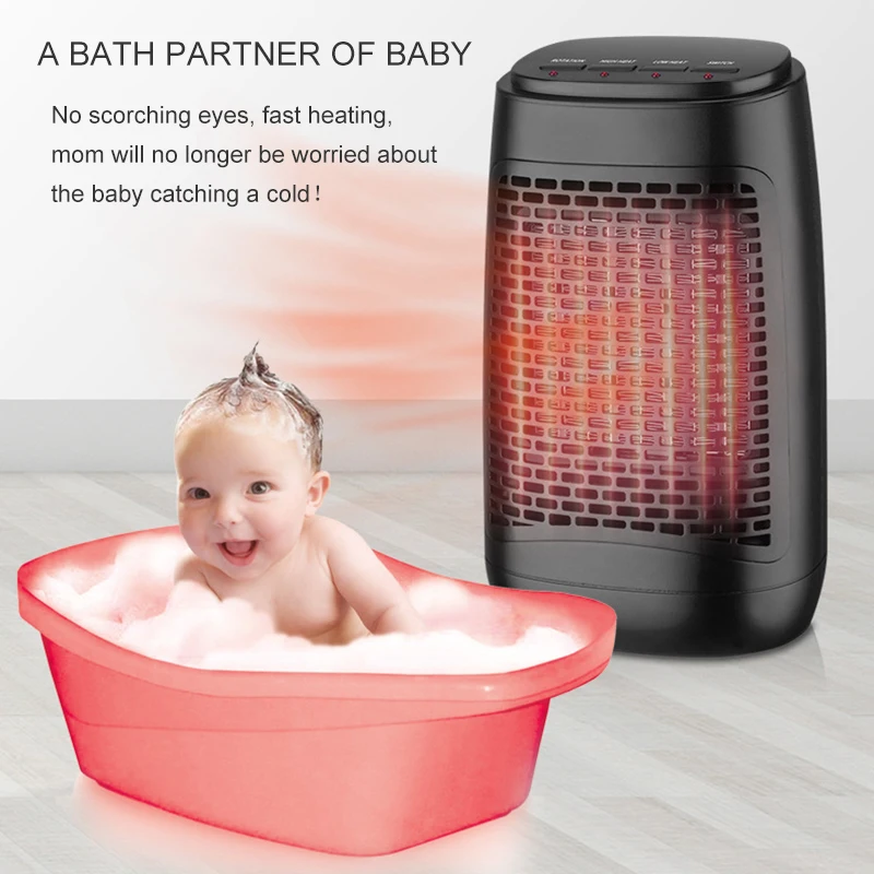 

Electric Space Heater Portable Small Personal Bedroom Office Desk Heater Fan LAD-sale