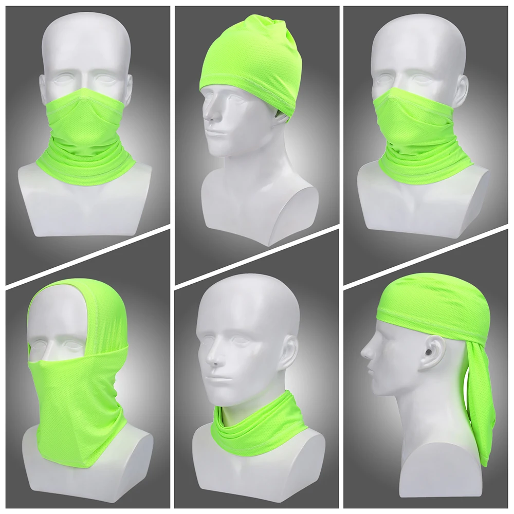 Summer Mesh Face Bandana Tube Scarf Hiking Half Mask Cover Neck Gaiter Bicycle Sports Running Cycling Cool Sun UV Men Women | Спорт и