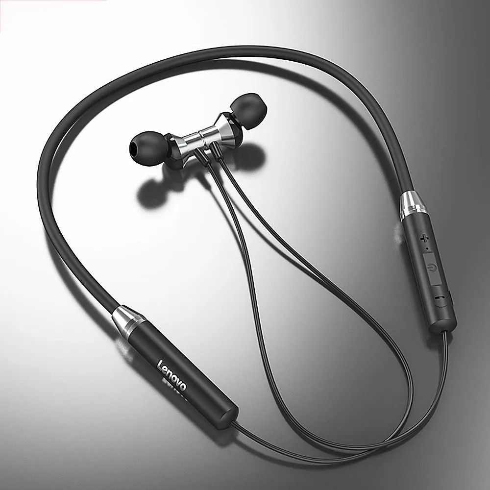 Беспроводные наушники Lenovo HE05 с шейным воротником Bluetooth 5 0 12 часов работы для всех