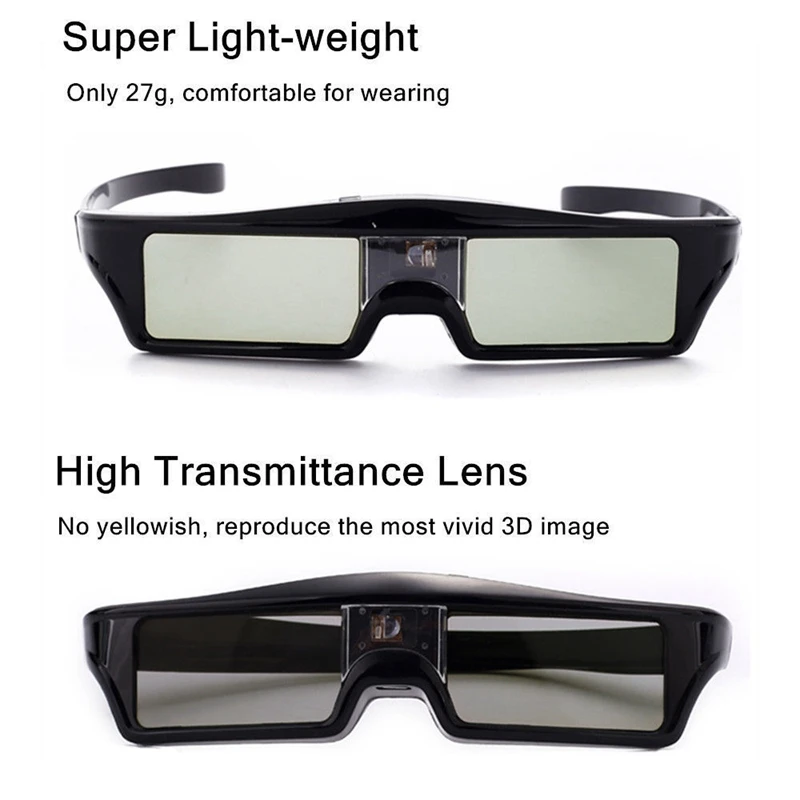 

Rechargeable Active Shutter 3D Glasses for Optoma BenQ Acer Sony ALL DLP Projector
