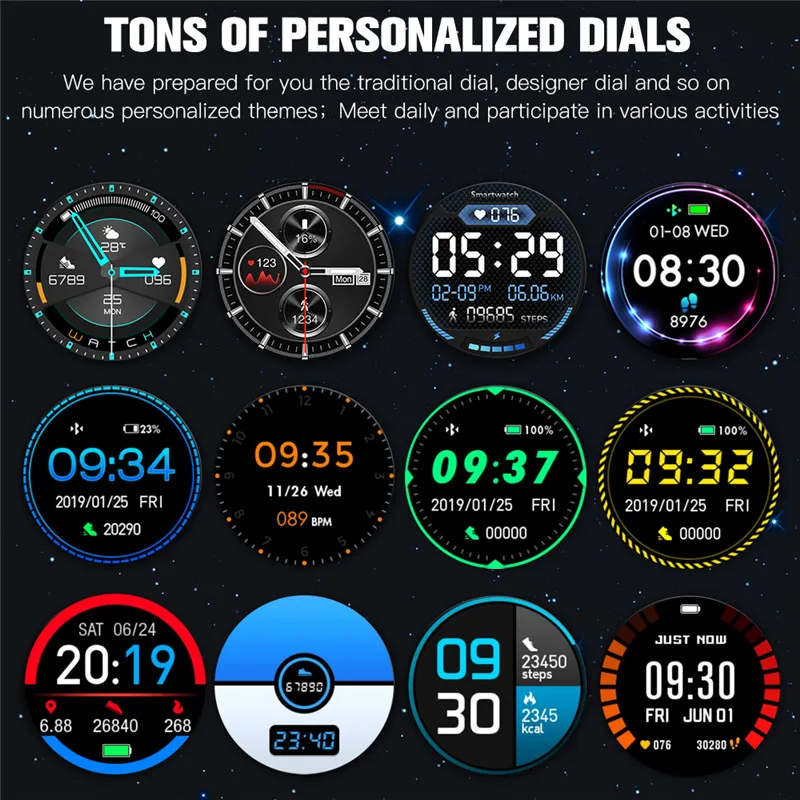 

F22 Smart Watch Men 1.54 Inch Full Touch Fitness Activity Tracker Women Wearable Devices Smartwatch New Band Heart Rate Monitor