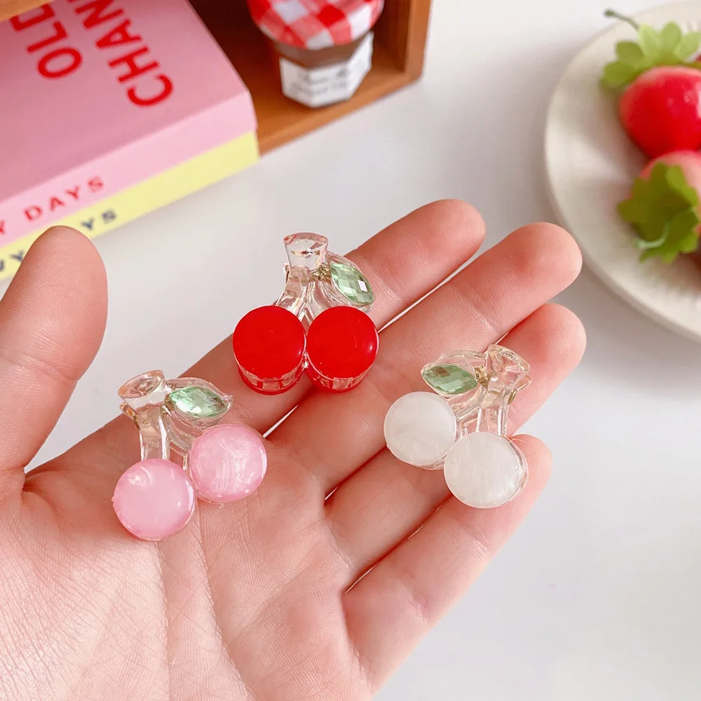 

2PC/set Korean Kawaii Cute Cherry Hair Clip Claw Clamp for kids Girls Sweet Hairpin Crab Headband Hair Accessories Headwear