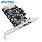 1 комплект PCI-e 1X IEEE 1394A, 4 порта (3 + 1), адаптер Firewire для карты 1394 A PCIe с 6-контактным на 4-контактным кабелем IEEE 1394 для настольных ПК