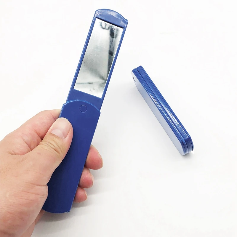 Складная Щетка для волос портативная складная Антистатическая щетка с зеркалом