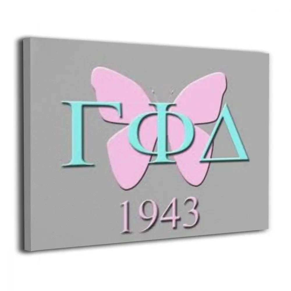 Абстрактная Картина на холсте Delta Sorority Gamma Phi настенное искусство для спальни