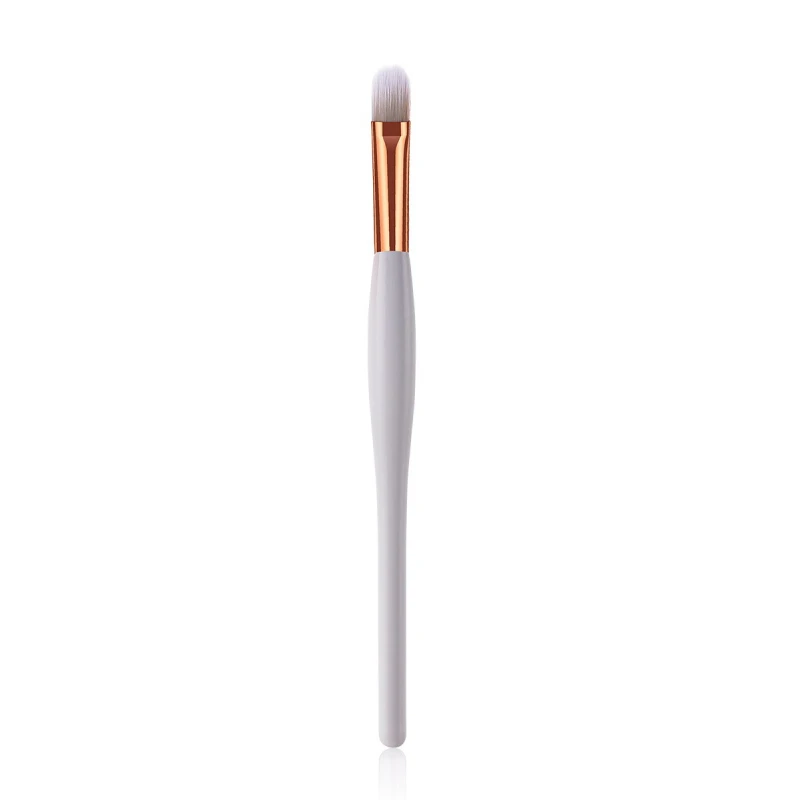 6- Concealer brush Белый и золотой деревянный набор кистей для макияжа, мягкая основа, пудра, румяна, тени для век, консилер, Кисть для макияжа глаз, кисти для косметики, инструменты - Handle Color: 6- Concealer brush