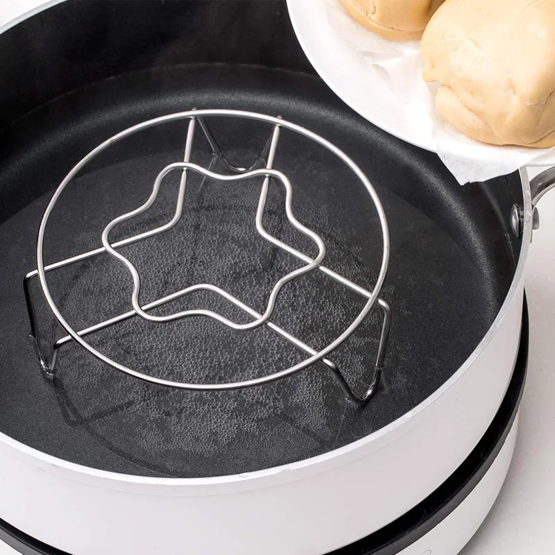 

Youpin Multifunctional Metal Steaming Rack 304 Stainless Steel Home Kitchen Cooking Pot Steaming Tray Stand