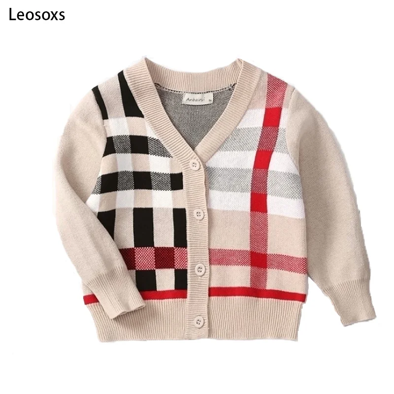Свитер для маленьких мальчиков кардиган Осенний детский хлопковый пуловер