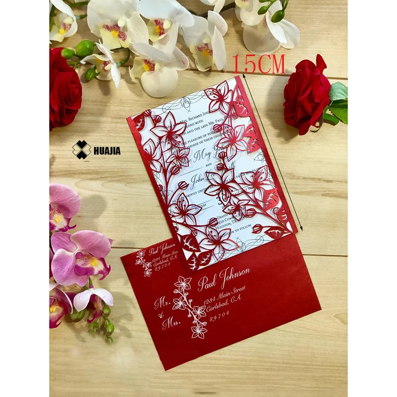 Свадебные приглашения штампы в европейском стиле элегантные металлические