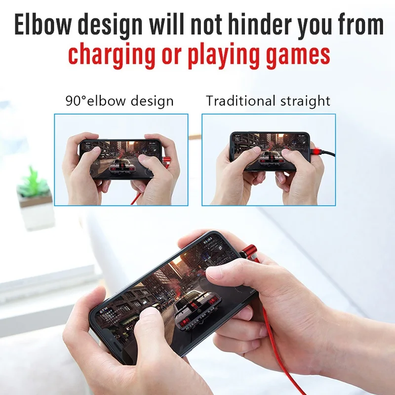 1 м LED 360 Тип C микро USB кабель для iPhone Samsung Huawei Xiaomi магнит L стиль данных зарядный