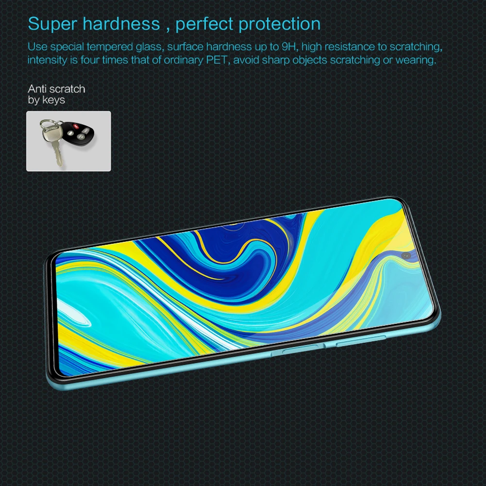 

NILLKIN High Quality Anti-Explosion Tempered Glass Screen Protector For Redmi Note9 Pro Max 9s Accessaries Real Stock Nice