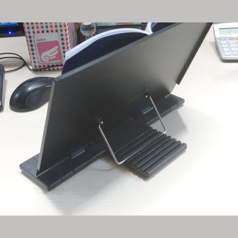 Портативный Регулируемый стальной держатель для книг и документов подставка