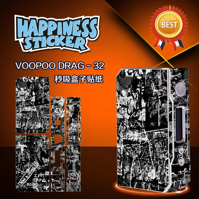 Наклейка для,, VOOPOO, Drag, 157 Вт, TC, коробка, мод, VW W/O, батарея, контроль температуры, электронная сигарета, 157 Вт, 18650, коробка, мод, vape