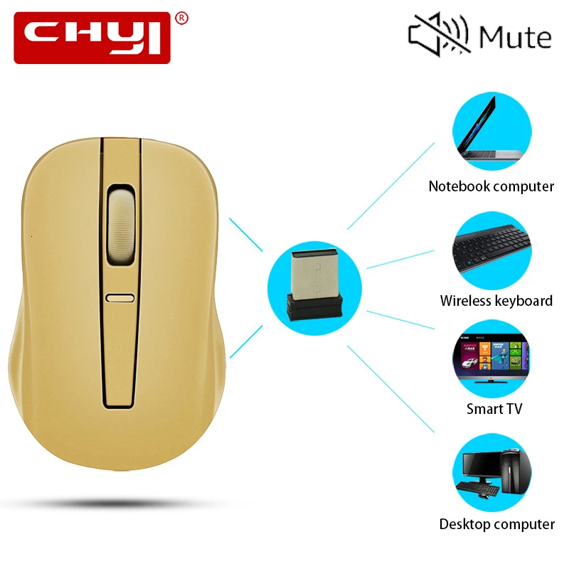 

Wireless Gaming Mouse 2.4Ghz Silent Ergonomics Optical USB Mause Computer 1600DPI For Laptop Notebook Mute Mause Mouse Gamer