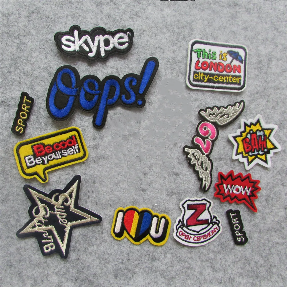 

Аппликация для вышивки, термоплавкая, нашивки с полосками, 1 шт., C163-C426