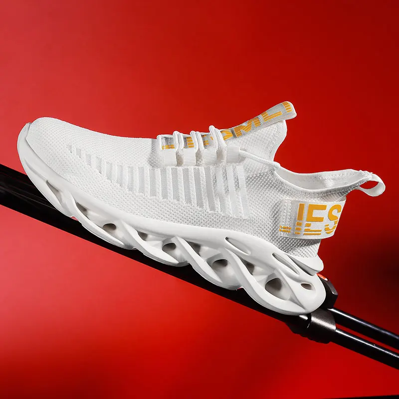 Мужские/женские кроссовки легкие из дышащей ткани с сеточкой и шнурками подходят