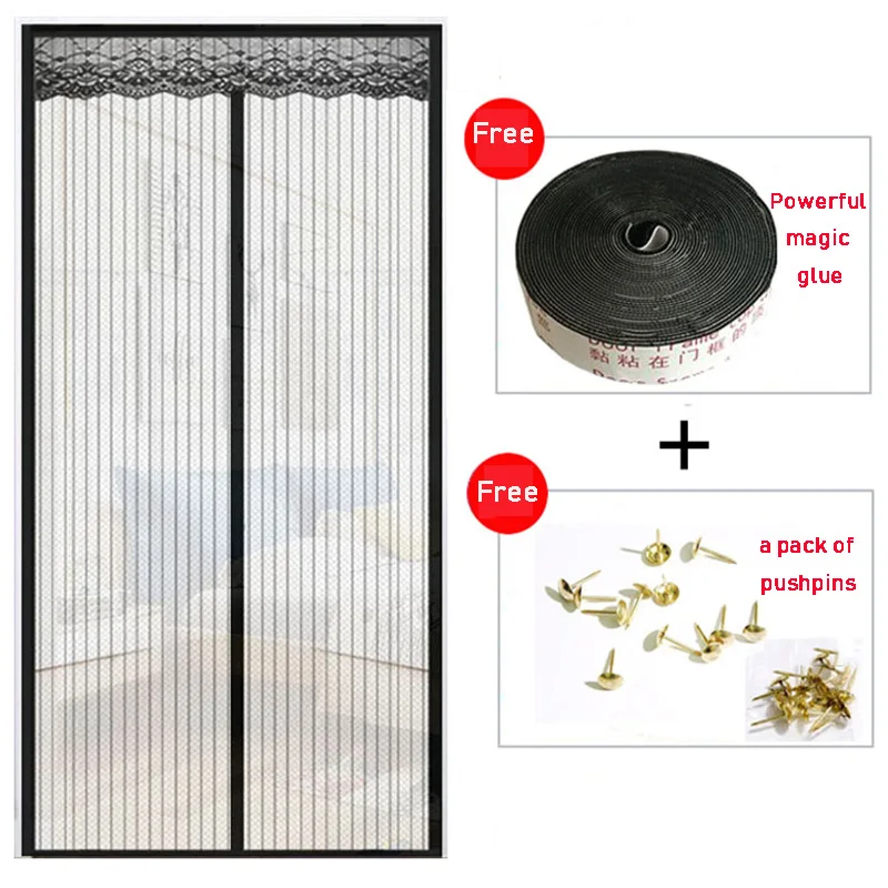 Лето против комаров насекомых муха противомоскитная сетка магнитная