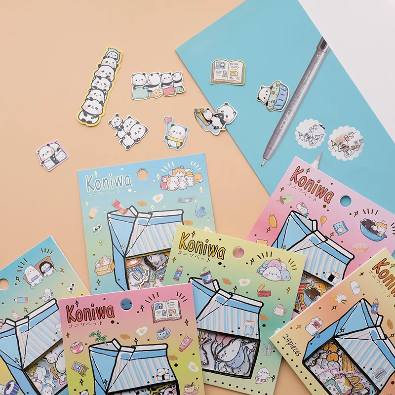 Милое животное панда Пингвин кошка и собака декоративная наклейка клавиатура для сотового телефона