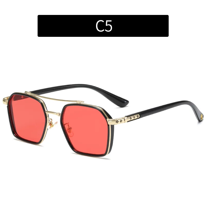 

Square Sunglasses Woman Fashion Sun Glasses Women 2021 New Cmaos Double Bridges Light Blocking Eyewear Lady Uv400 Travel Oculos