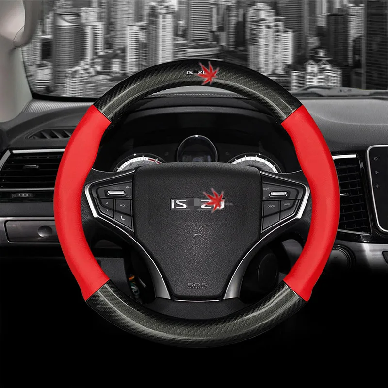 ManH FenT Isuzu кожаная оплетка руля чехол на руль машины автомобиля D Max Trooper Rodeo Mux Ertiga APV