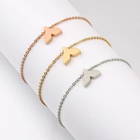 2021 new trendy stainless steel fishtail bracelet anklet for women and men forest style chian bracelet women diy jewelry gift