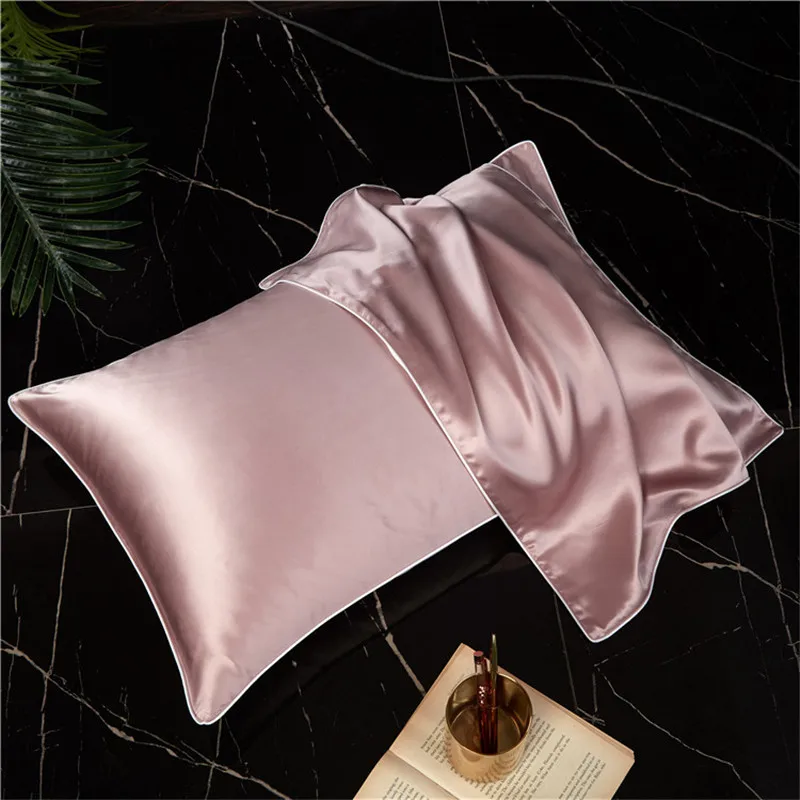 

100 Percent Silk Pillowcase Pure Natural Mulberry Silk Protect Hair Skin Single Sided Pure Silk Pillowcase Bedding Pillow Cover