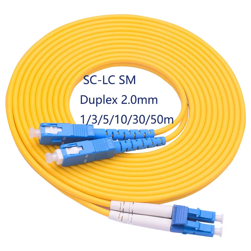 

Manufacturer price LC/UPC-SC/UPC Singlemode SM Duplex Fiber Optical Jumper Fiber Optic Patch Cord 1m/3m/5m/10m/30m/50m