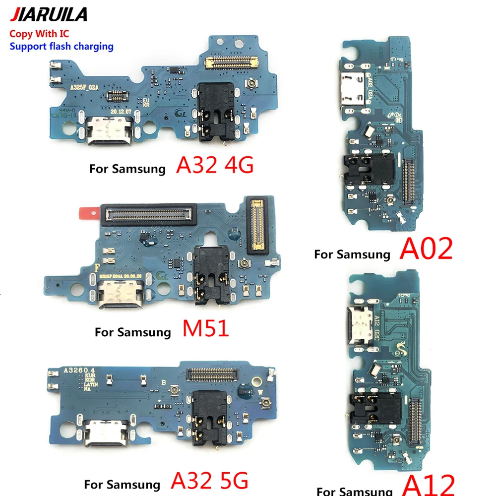

USB-коннектор для зарядного порта док-станция гибкий кабель для Samsung A02 A12 A22 A32 4G 5G M51 A21S A70 A01 Core зарядный порт коннектор