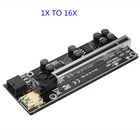 Райзер VER009 USB3.0 PCI-E, Райзер VER 009S PLUS Express 1X 4x8x 16x, Райзер-адаптер pcie, карта SATA, от 15pin до 6pin питания, от 1 до 10 шт.