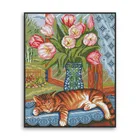 Вышивка крестом 11ct 14ct тени Amishop магазин кошка на подоконнике гостиная спальня традиционная ткань для вышивки Diy материал