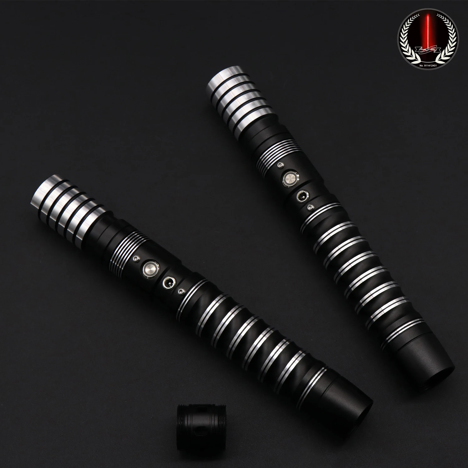 

2PCS RGB Lightsaber Sword Discolor Laser Saber Foc Lock Up Metal Handle Heavy Dueling Sabre De Luz with Sound Cool Anime Toys