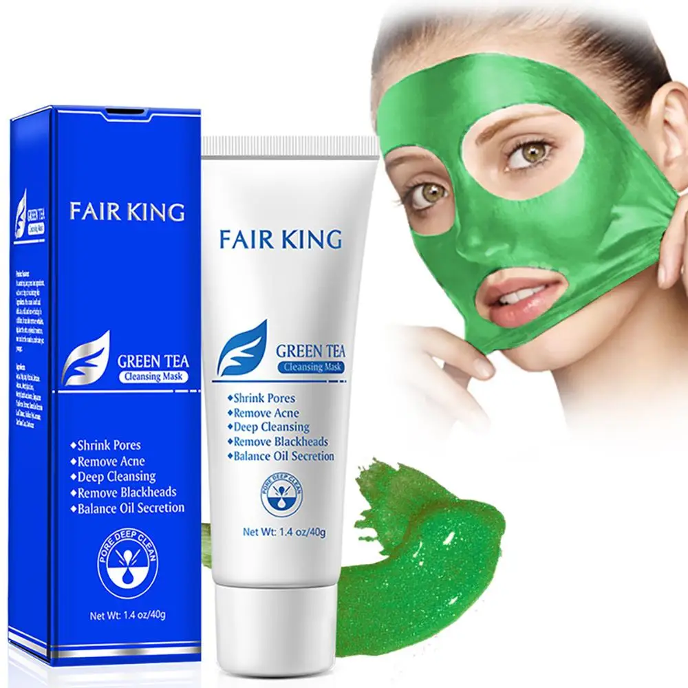 

Green Tea Mask Anti-Aging Acne Treatment Whitening Depth Replenishment Oil-control Facial Mask Cleaning Face Skin Care