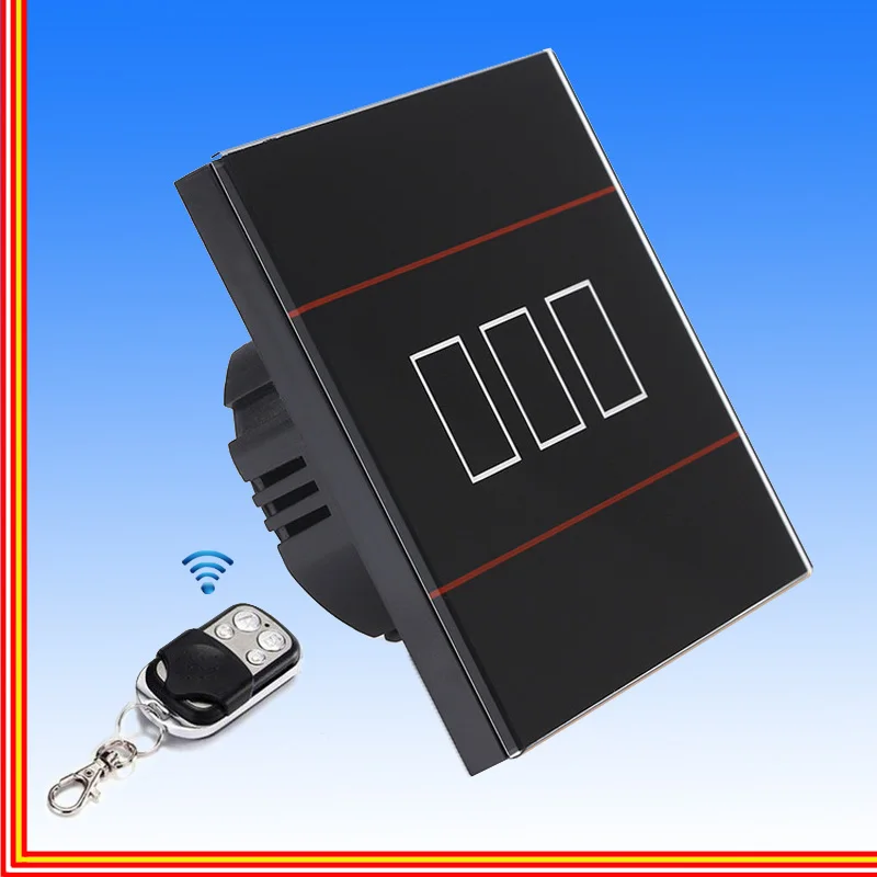 Беспроводной Rf433 пульт дистанционного управления выключатель света стандарт ЕС 3