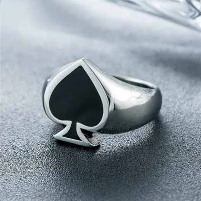 Классическое кольцо Onlysda для покерных игроков вечерние кольца большого размера