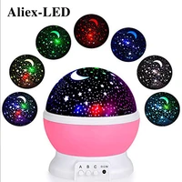 led starry sky projector night light colorful stars stage lamp usb battery commercial lighting for home party entertainment