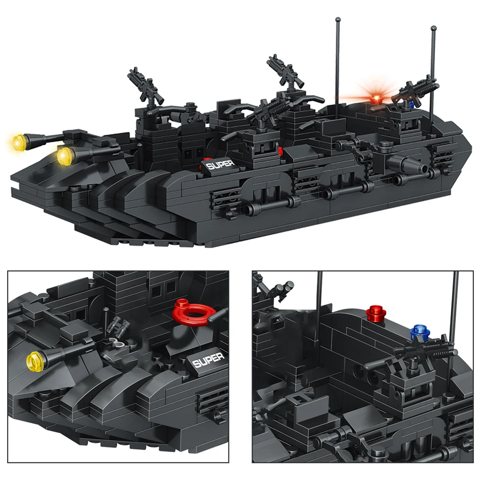 1351 + шт. Детский конструктор полицейская команда|Блочные конструкторы| |