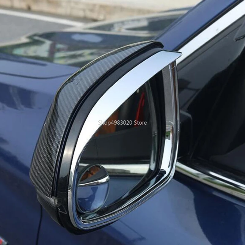 

2 pcs For NEW BMW X5 Rearview mirror rain eyebrow ABS Chrome Door Mirror Rain Rearview Visor X5 accessories 2018 2019 2020