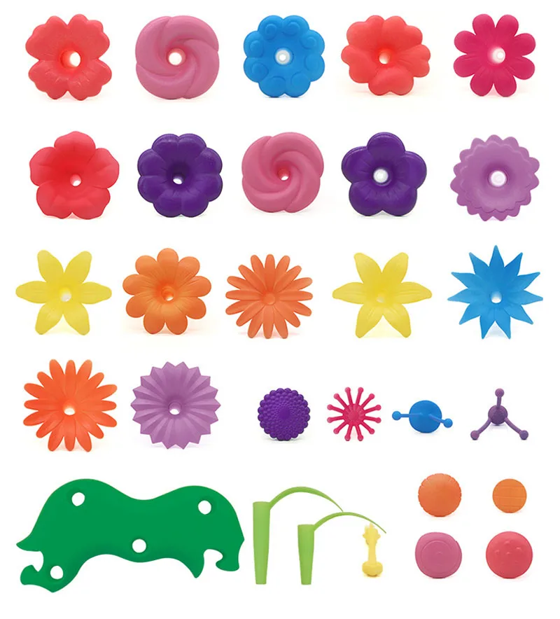 46 шт./набор Детский конструктор сад и цветы|Блочные конструкторы| |