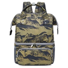 Breast Pump Bag Backpack Cooler Bag Double Layer Pumping Bag for Working Moms M68C