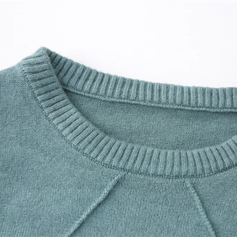Детский свитер осень/зима 2019 однотонный хлопковый детский вязаный пуловер для