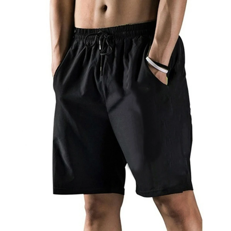 

Sports Jogging Men Plus Size Solid Color Drawstring Shorts Fitness Fifth Pants Short Homme Ropa De Hombre High Waist Shorts