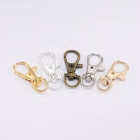 10pcslot gold silver lobster clasp hooks keychain swivel split key ring connector for diy bag belt dog chains jewelry making