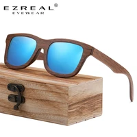 ezreal brand 2021 fashion 100handmade natural wooden men sunglasses polarized sun glasses women uv400 mirror eyewear
