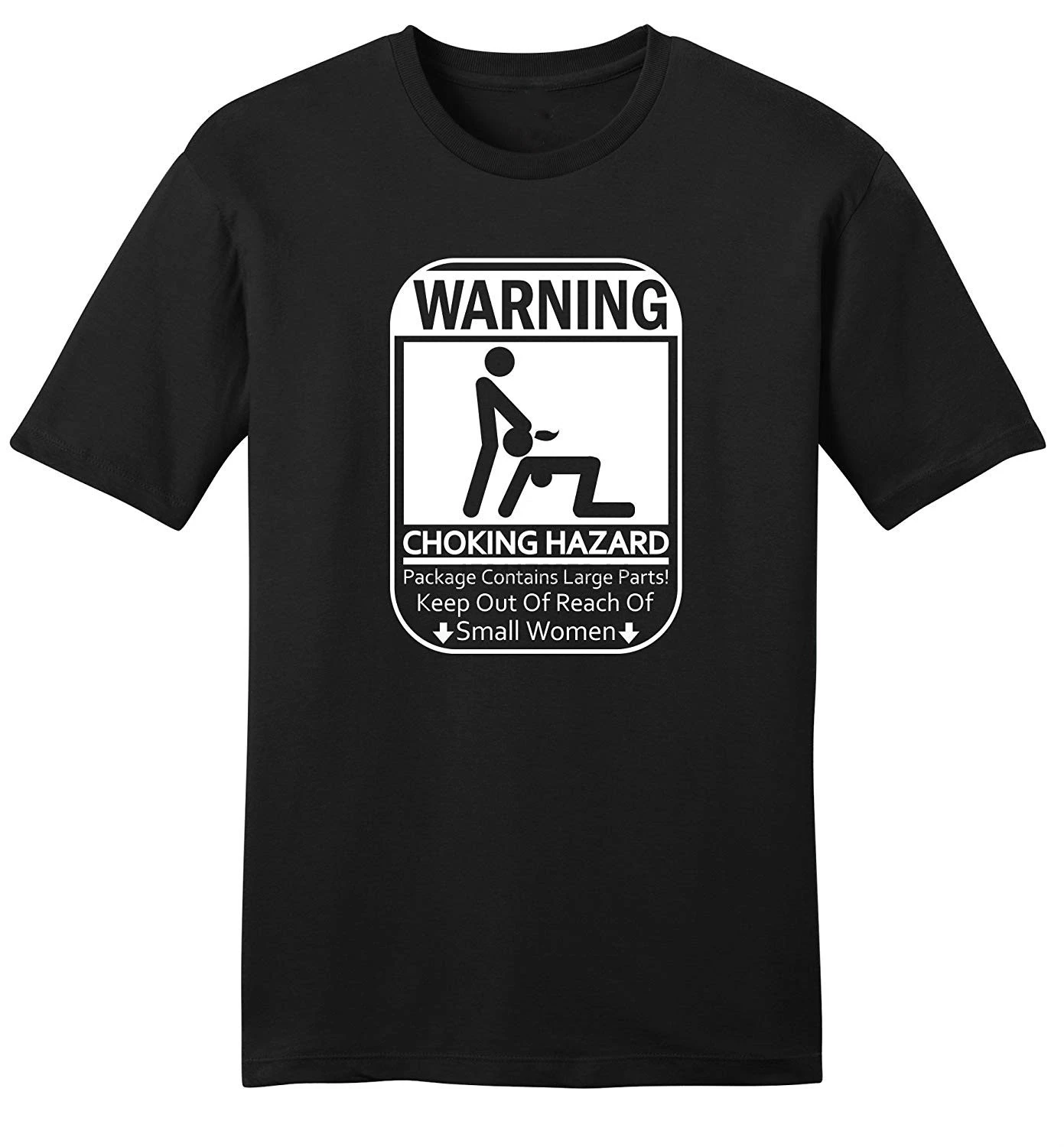 Комическая рубашка Предупреждение удушения Hazard забавная футболка грубая