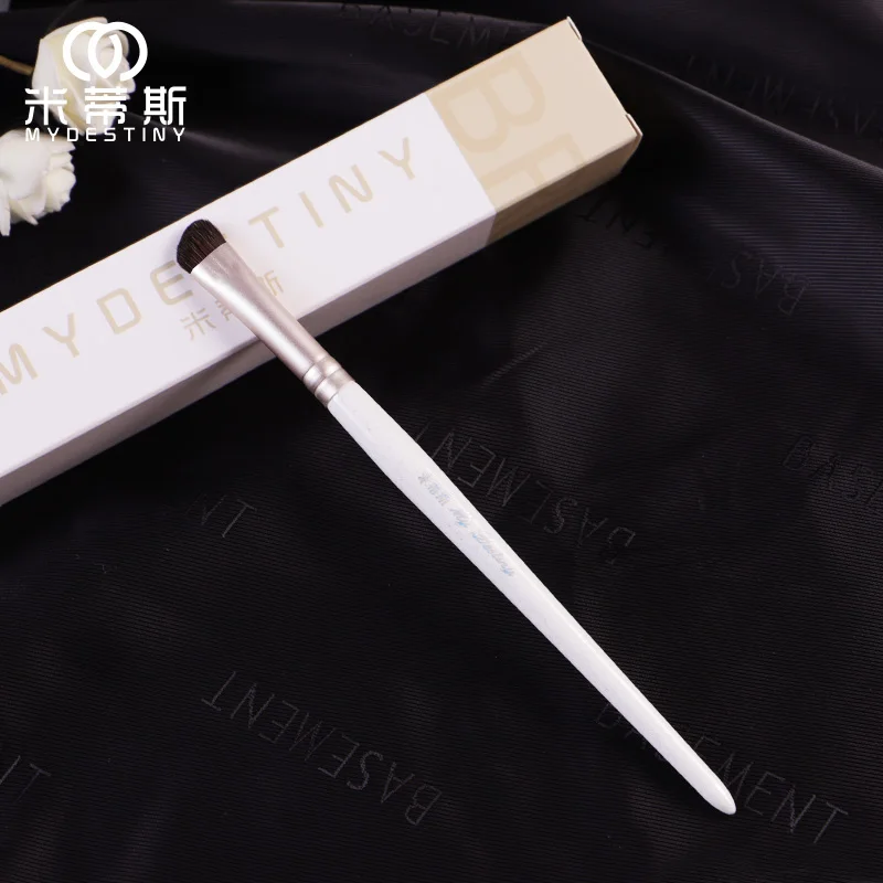 MyDestiny cosmetic brush-The Snow White series-beveled angle eyeshadow brush-Hourse hair makeup tools&amppens-beauty | Красота и