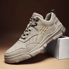 Кроссовки мужские, из замши, ручной работы